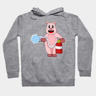 Pig Firefighter Fire hose Hoodie